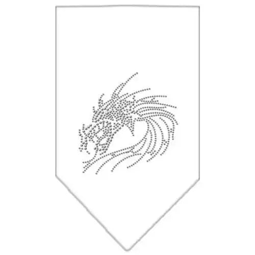 Dragon-Rhinestone-Bandana-White-Small-GreatEagleInc-319315650