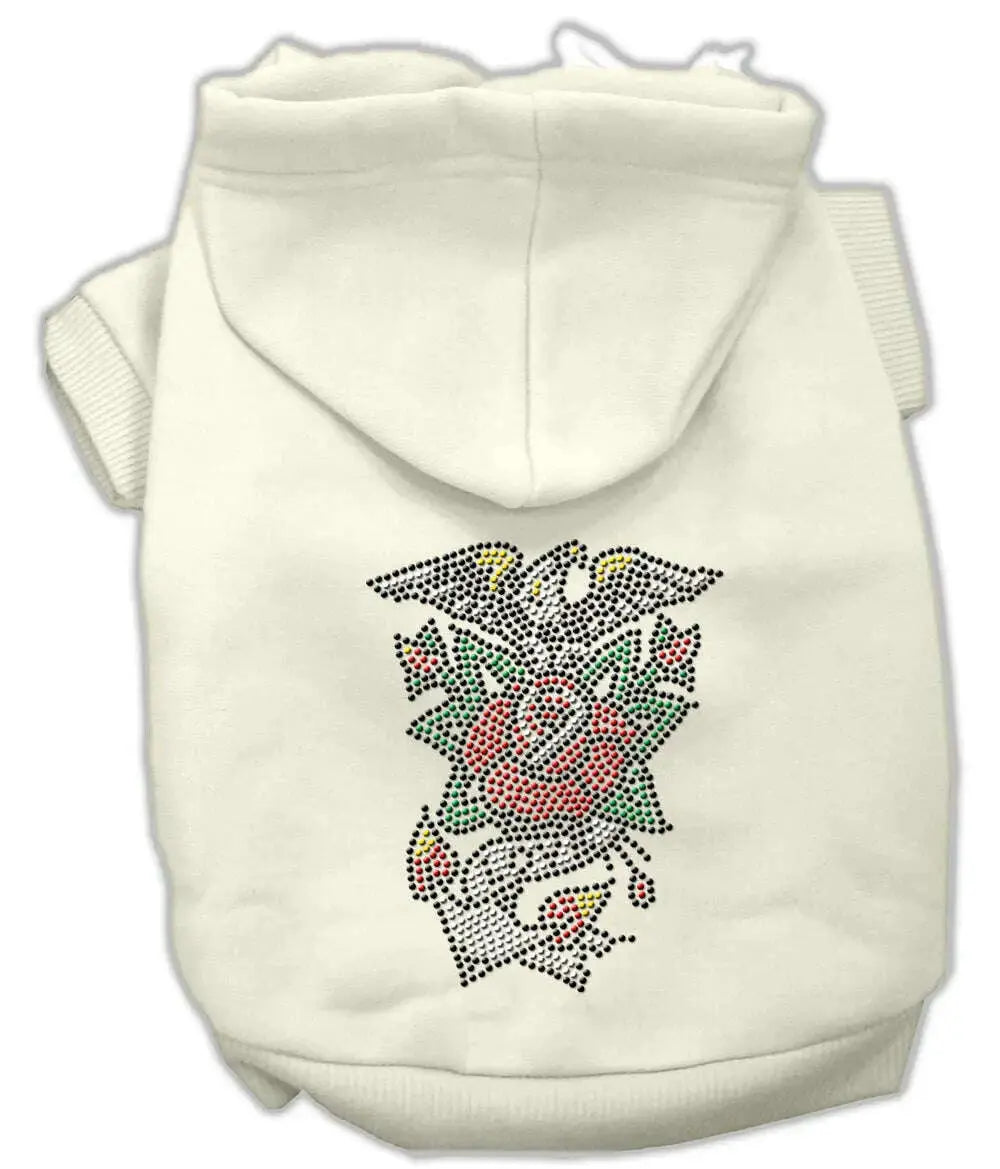 Eagle-Rose-Nailhead-Hoodies-Cream-M-GreatEagleInc-320098617