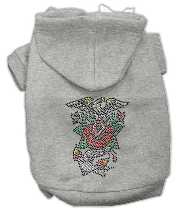 Eagle-Rose-Nailhead-Hoodies-Grey-S-GreatEagleInc-320097938