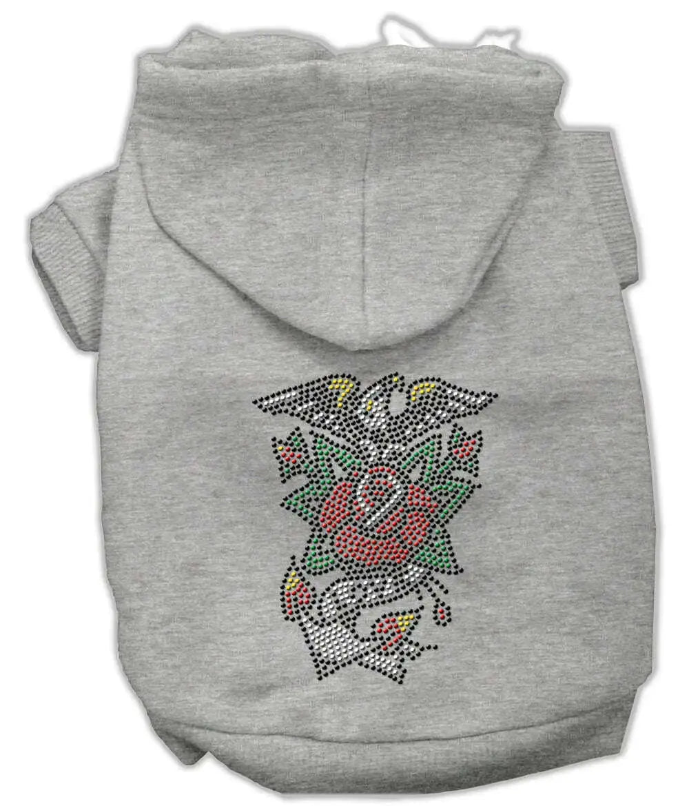 Eagle-Rose-Nailhead-Hoodies-Grey-S-GreatEagleInc-320097938