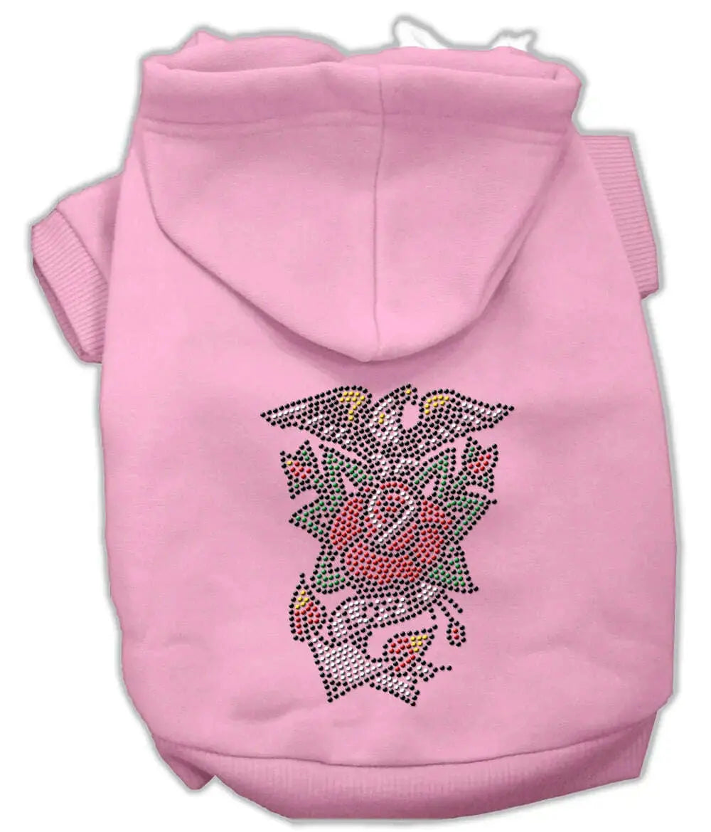 Eagle-Rose-Nailhead-Hoodies-Pink-S-GreatEagleInc-320097881