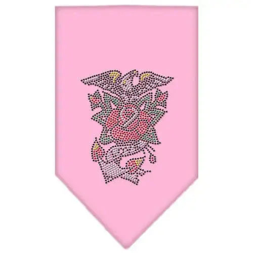 Eagle-Rose-Rhinestone-Bandana-Light-Pink-Small-GreatEagleInc-319314091