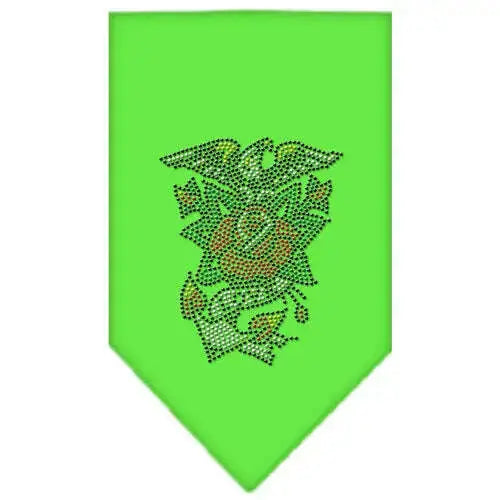 Eagle-Rose-Rhinestone-Bandana-Lime-Green-Large-GreatEagleInc-319315090