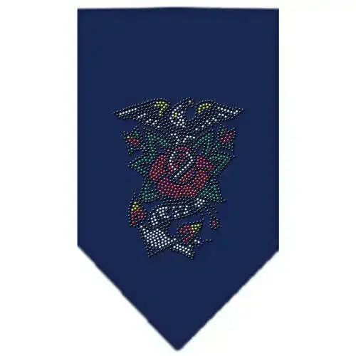 Eagle-Rose-Rhinestone-Bandana-Navy-Blue-Small-GreatEagleInc-318591314