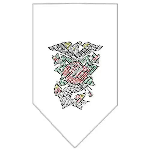 Eagle-Rose-Rhinestone-Bandana-White-Large-GreatEagleInc-319314428