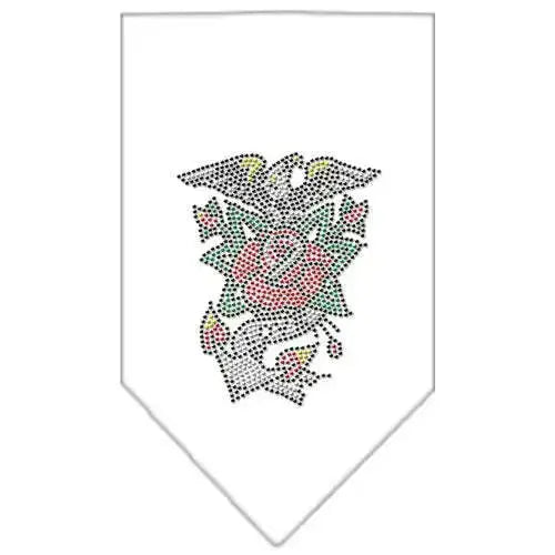 Eagle-Rose-Rhinestone-Bandana-White-Large-GreatEagleInc-319314428