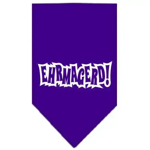 Ehrmagerd-Screen-Print-Bandana-Purple-Large-GreatEagleInc-319208755