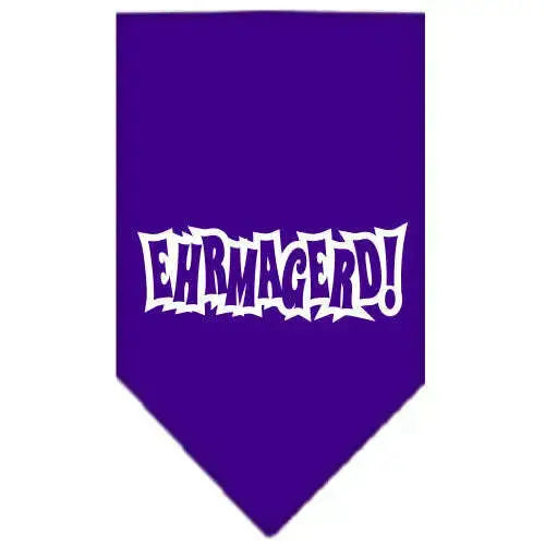Ehrmagerd-Screen-Print-Bandana-Purple-Large-GreatEagleInc-319208755
