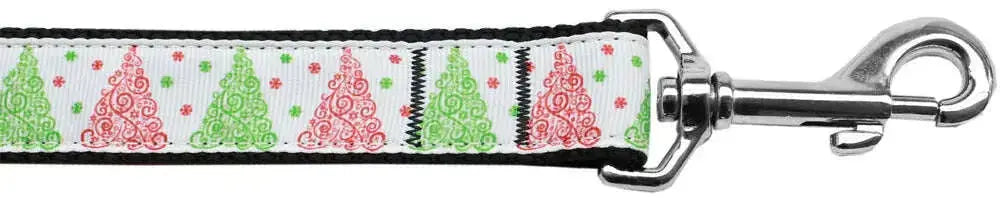 Fancy-Schmancy-Christmas-Tree-Nylon-Dog-Leash-5-8-Inch-Wide-6ft-Long-GreatEagleInc-318771244