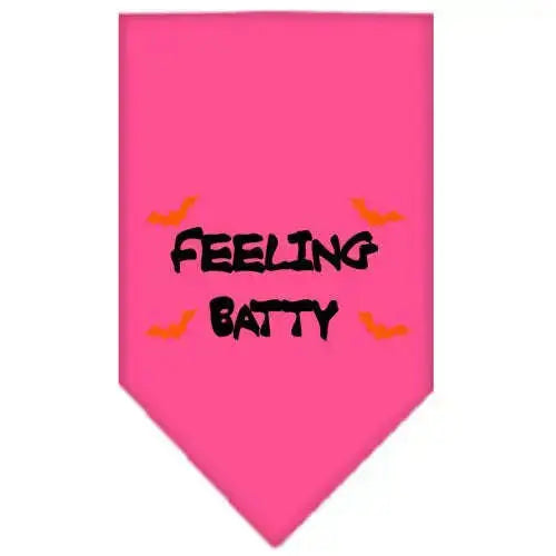 Feeling-Batty-Screen-Print-Bandana-Bright-Pink-Large-GreatEagleInc-319201962