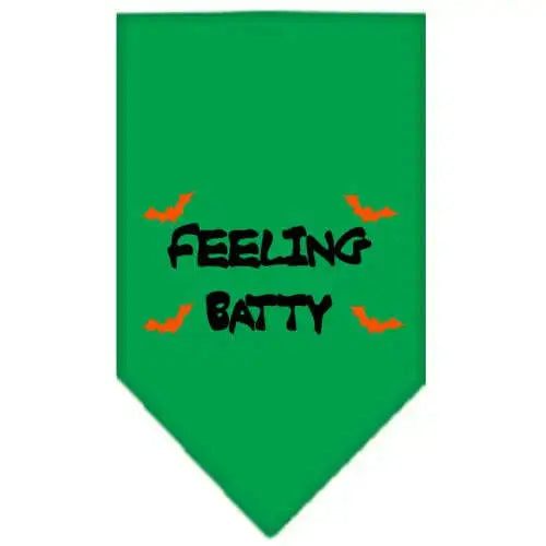 Feeling-Batty-Screen-Print-Bandana-Emerald-Green-Large-GreatEagleInc-319201786