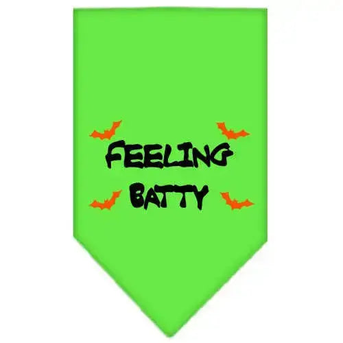 Feeling-Batty-Screen-Print-Bandana-Lime-Green-Large-GreatEagleInc-319201527