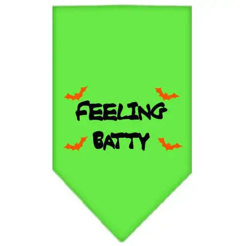 Feeling-Batty-Screen-Print-Bandana-Lime-Green-Large-GreatEagleInc-319201527