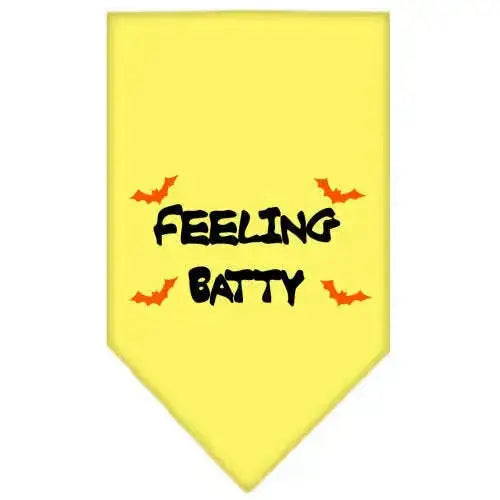 Feeling-Batty-Screen-Print-Bandana-Yellow-Small-GreatEagleInc-319200139