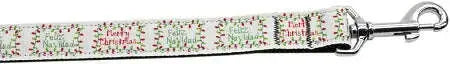 Feliz-Navidad-Nylon-Dog-Leash-5-8-Inch-Wide-4ft-Long-GreatEagleInc-320033453