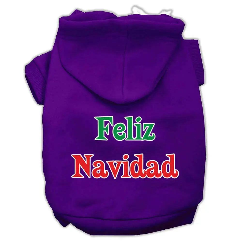 Feliz-Navidad-Screen-Print-Pet-Hoodies-Purple-Xxxl-GreatEagleInc-333711495
