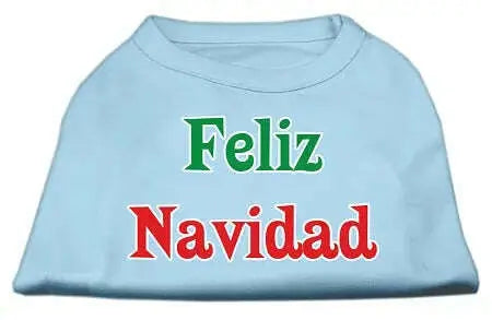 Feliz-Navidad-Screen-Print-Shirts-Baby-Blue-S-GreatEagleInc-333707025