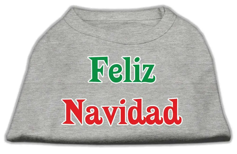 Feliz-Navidad-Screen-Print-Shirts-Grey-S-GreatEagleInc-333706891