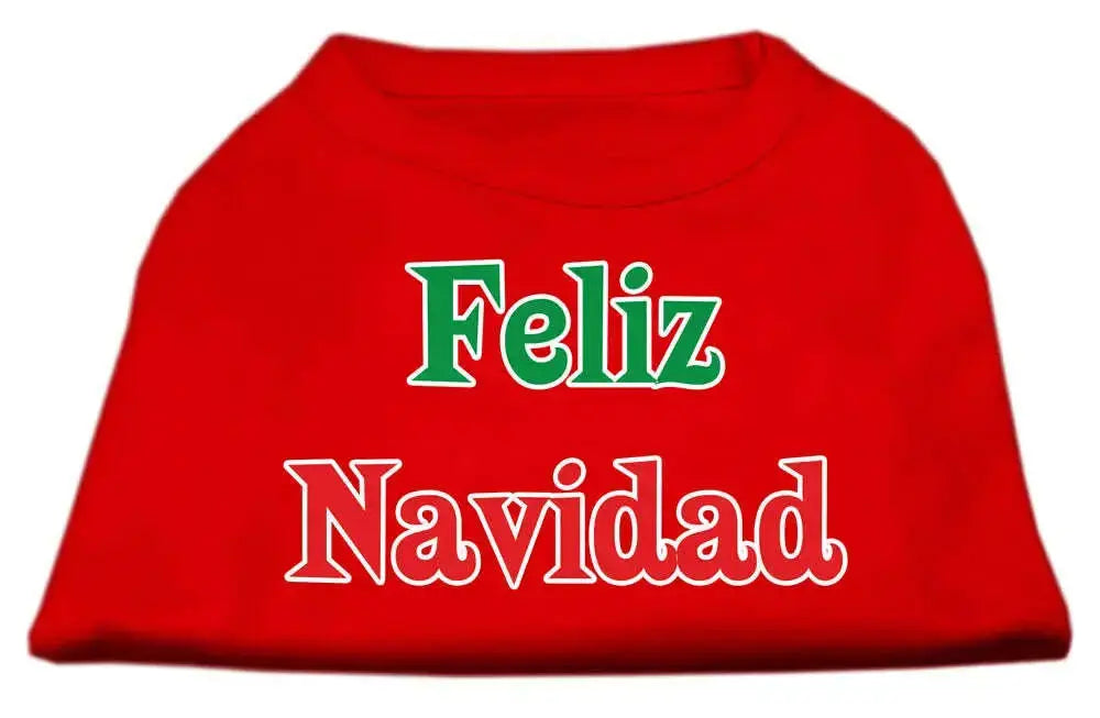 Feliz-Navidad-Screen-Print-Shirts-Red-Xs-GreatEagleInc-318854750
