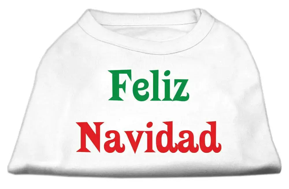 Feliz-Navidad-Screen-Print-Shirts-White-Xs-GreatEagleInc-318854897