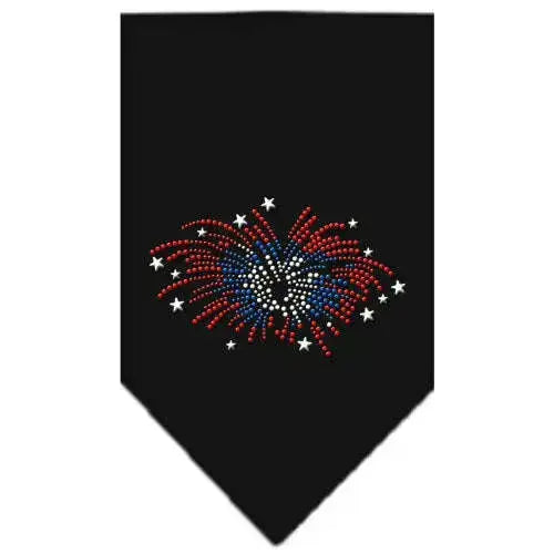 Fireworks-Rhinestone-Bandana-Black-Large-GreatEagleInc-319312223
