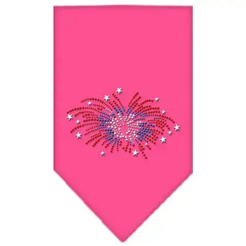 Fireworks-Rhinestone-Bandana-Bright-Pink-Large-GreatEagleInc-319312170
