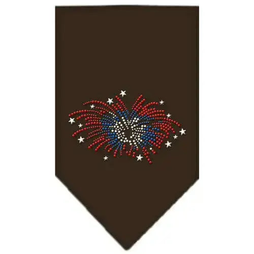Fireworks-Rhinestone-Bandana-Cocoa-Small-GreatEagleInc-319310785