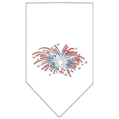 Fireworks-Rhinestone-Bandana-White-Large-GreatEagleInc-319311165