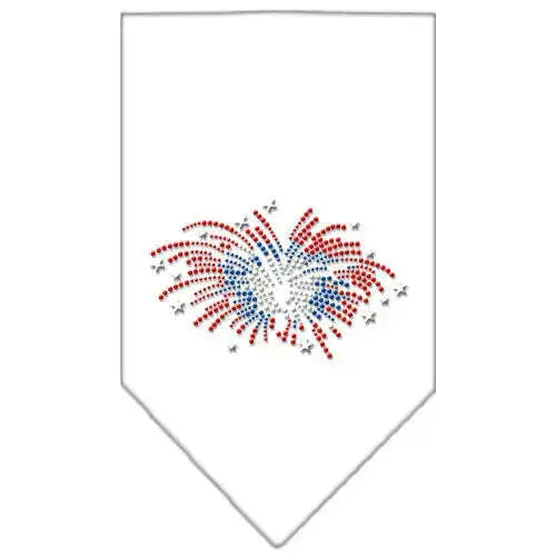 Fireworks-Rhinestone-Bandana-White-Small-GreatEagleInc-319309813