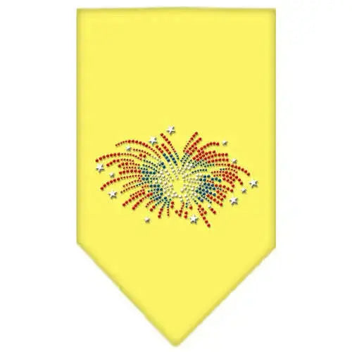 Fireworks-Rhinestone-Bandana-Yellow-Large-GreatEagleInc-319311013