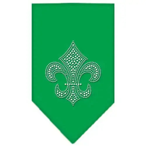 Fleur-De-Lis-Rhinestone-Bandana-Emerald-Green-Small-GreatEagleInc-319308499