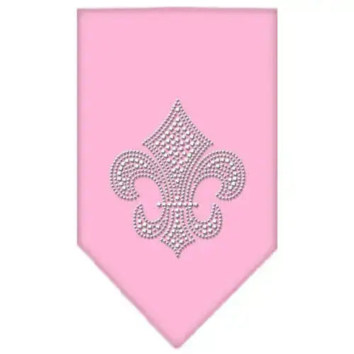 Fleur-De-Lis-Rhinestone-Bandana-Light-Pink-Large-GreatEagleInc-318555586