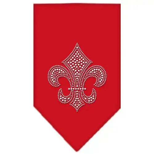 Fleur-De-Lis-Rhinestone-Bandana-Red-Small-GreatEagleInc-319307919
