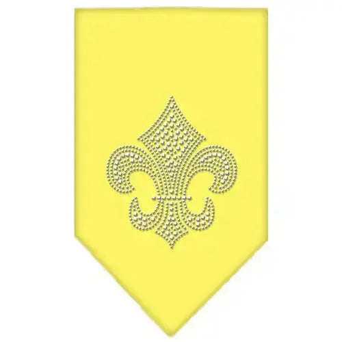 Fleur-De-Lis-Rhinestone-Bandana-Yellow-Small-GreatEagleInc-319307648