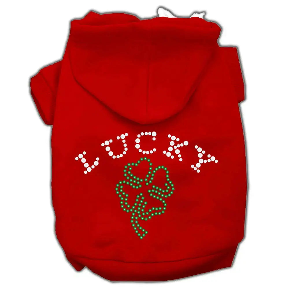 Four-Leaf-Clover-Outline-Hoodies-Red-Xl-GreatEagleInc-333803037