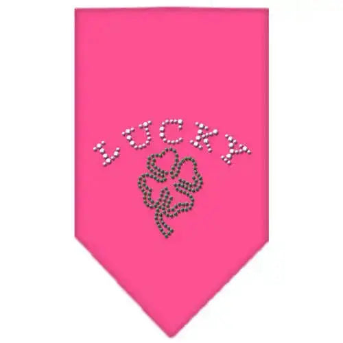 Four-Leaf-Clover-Rhinestone-Bandana-Bright-Pink-Large-GreatEagleInc-319036284