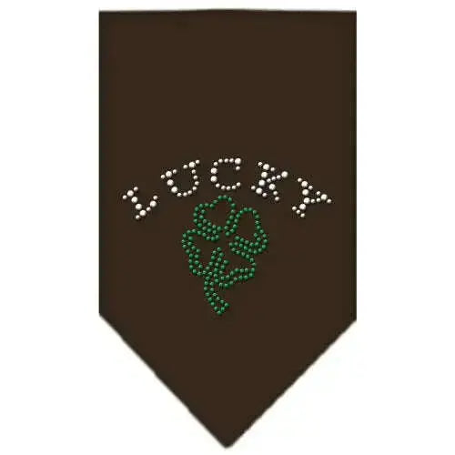 Four-Leaf-Clover-Rhinestone-Bandana-Cocoa-Large-GreatEagleInc-319036118