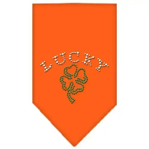 Four-Leaf-Clover-Rhinestone-Bandana-Orange-Small-GreatEagleInc-319034515