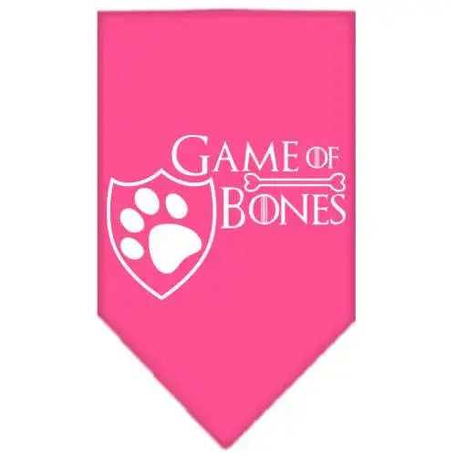 Game-Of-Bones-Screen-Print-Bandana-Bright-Pink-Large-GreatEagleInc-334324484