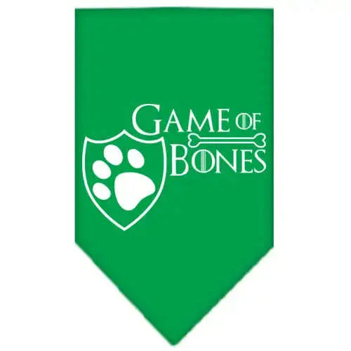 Game-Of-Bones-Screen-Print-Bandana-Emerald-Green-Large-GreatEagleInc-334324692