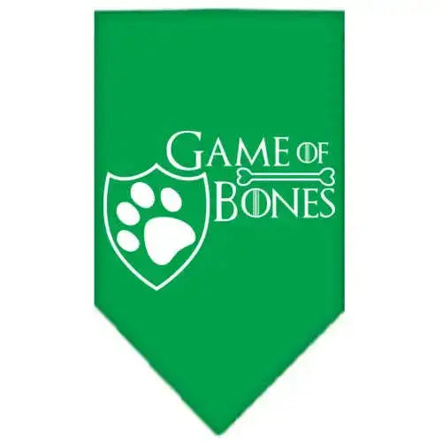 Game-Of-Bones-Screen-Print-Bandana-Emerald-Green-Large-GreatEagleInc-334324692