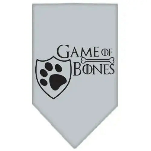 Game-Of-Bones-Screen-Print-Bandana-Grey-Small-GreatEagleInc-334325786