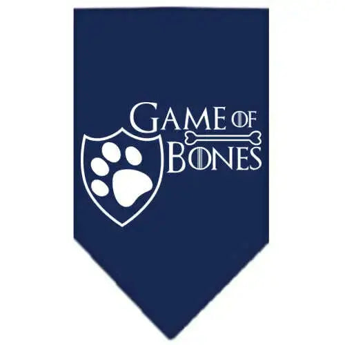 Game-Of-Bones-Screen-Print-Bandana-Navy-Blue-Large-GreatEagleInc-334324933