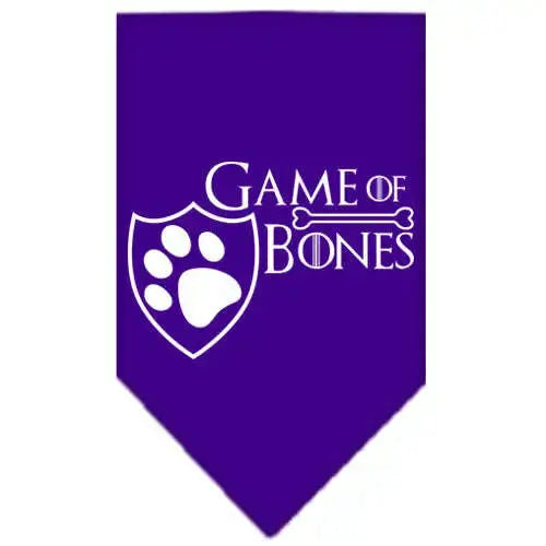 Game-Of-Bones-Screen-Print-Bandana-Purple-Large-GreatEagleInc-334325183