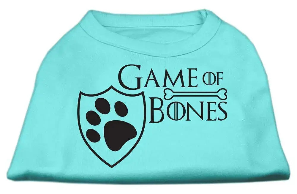Game-Of-Bones-Screen-Print-Dog-Shirt-Aqua-Xxl-GreatEagleInc-334271823