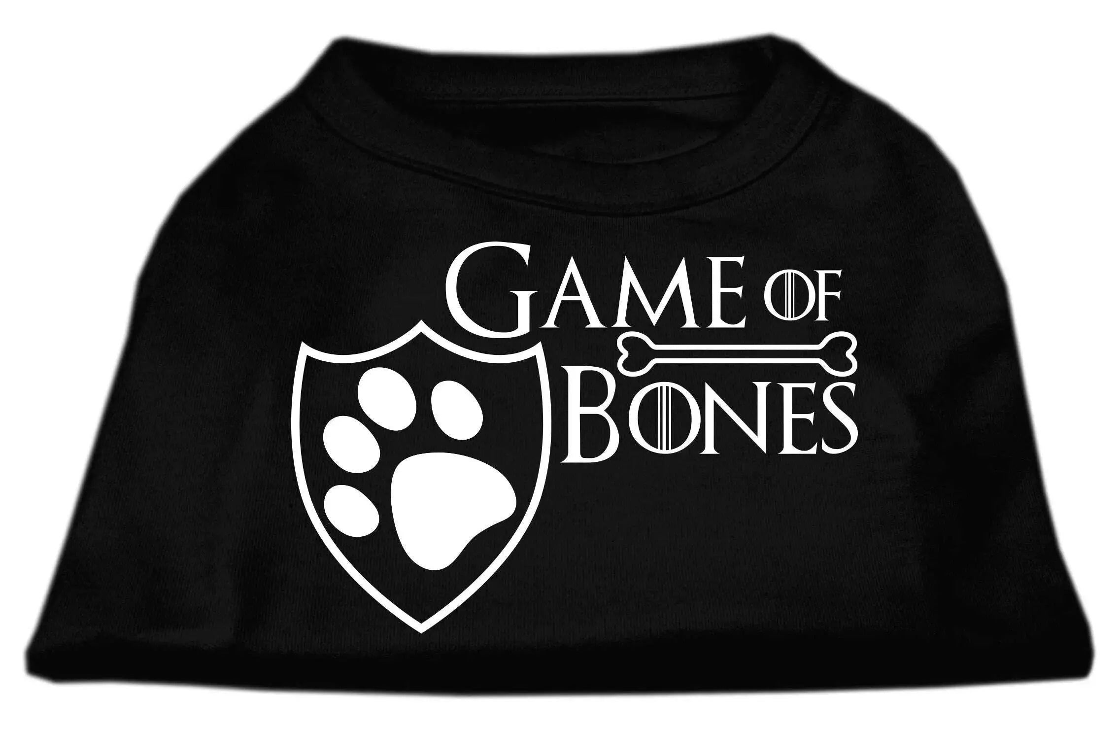 Game-Of-Bones-Screen-Print-Dog-Shirt-Black-Xxl-GreatEagleInc-334272033