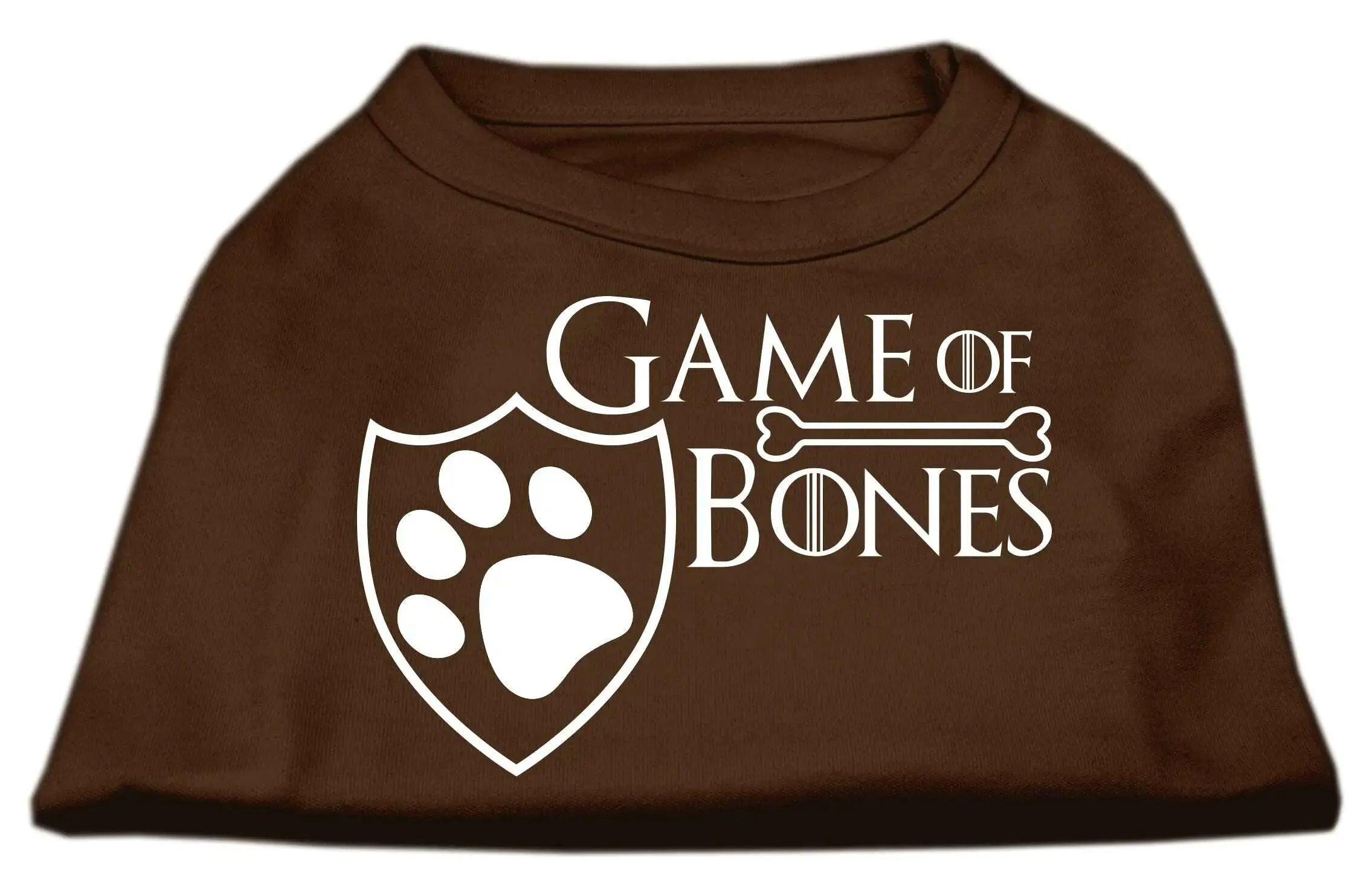 Game-Of-Bones-Screen-Print-Dog-Shirt-Brown-Xs-GreatEagleInc-334270996