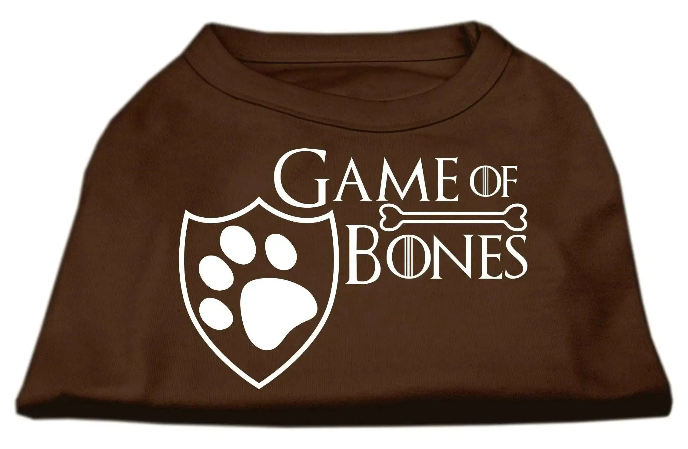 Game-Of-Bones-Screen-Print-Dog-Shirt-Brown-Xxxl-GreatEagleInc-334303346
