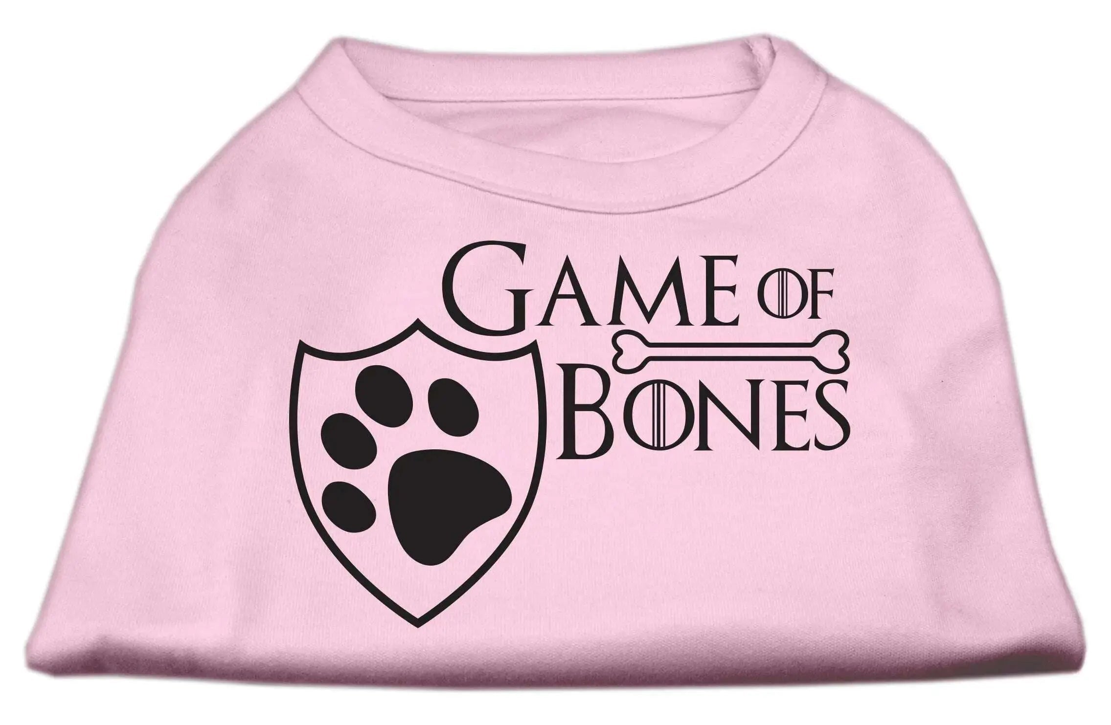 Game-Of-Bones-Screen-Print-Dog-Shirt-Light-Pink-Xs-GreatEagleInc-334271271