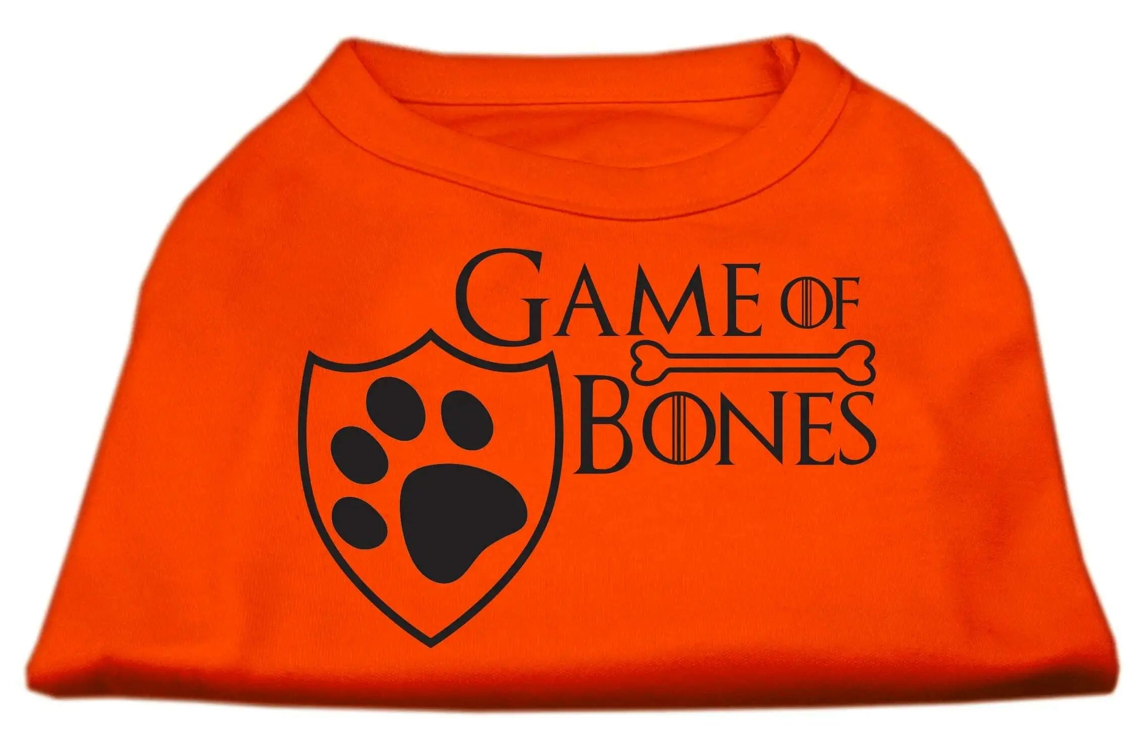 Game-Of-Bones-Screen-Print-Dog-Shirt-Orange-Xxxl-GreatEagleInc-334303679